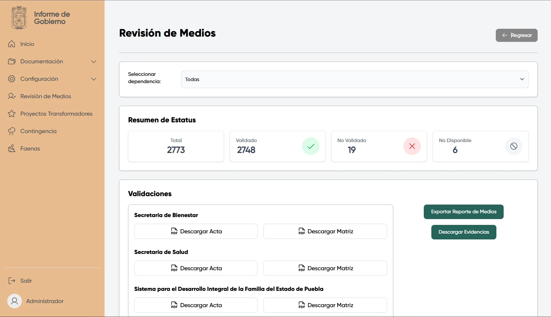 Ecosistema de Rendición de Cuentas: Informe de Gobierno 2025